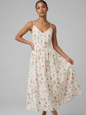 ​H&M Size XS NWT Multicolor Floral Cottagecore Lightweight Cotton Maxi Sundress